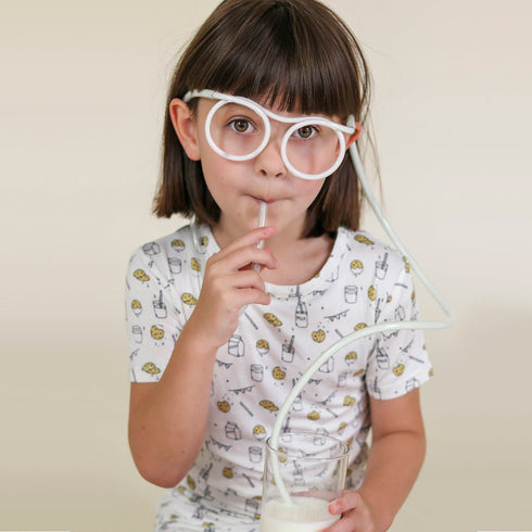 milk-cookies-original-bamboo-kids-pajama-short-set-bellabu-bear - Sophia's Style -4